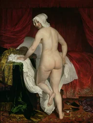 Jeune femme allant se coucher, vers 1650